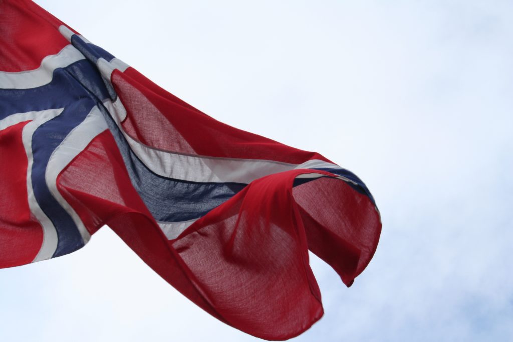 Norges flagga.
